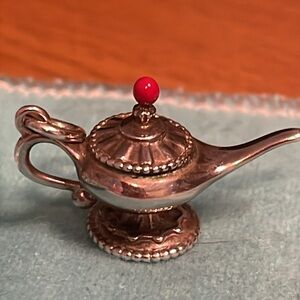 Tiffany & Co Silver Paloma Picasso Red Top Magic Lamp Genie Charm Pendant Rare